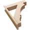 Ekena Millwork 7 1/2-in W x 30-in D x 38-in H Balboa Block Rough Cedar Woodgrain TimberThane Outlooker, Primed Tan OUTUR075X30X38BOA44RCPR - alternate 2